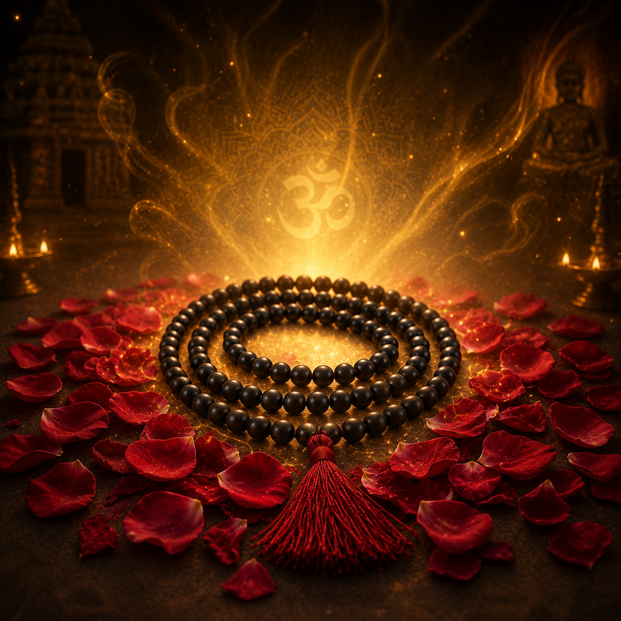 108 Divya Karungali Mala - Natural Ebony Wood Beads (Govt. Certified)